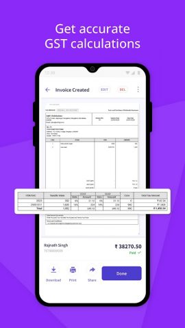 myBillBook Invoice Billing App для Android — скриншот 4