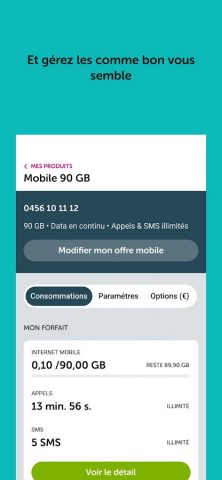 myVOO — Votre Espace Client для Android — скриншот 5