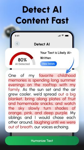 очеловечить текст AI Humanizer для Android — скриншот 5