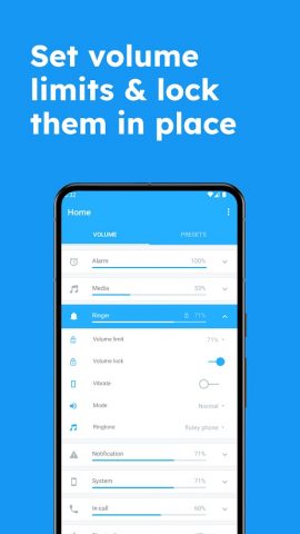 регулятор громкости для Android — скриншот 1