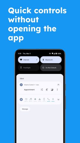 регулятор громкости для Android — скриншот 2