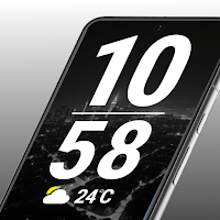 цифровые часы на экран app для Android