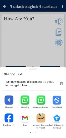 турецкий переводчик для Android — скриншот 5