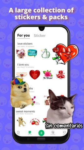 Anim live sticker-WAStickerApp — скриншот 1