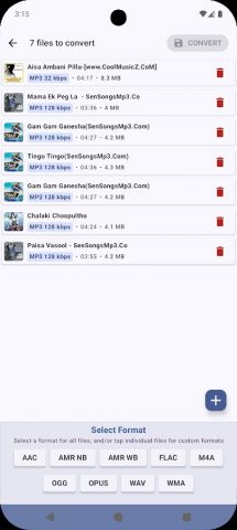 Аудио Конвертер MP3 WAV AAC — скриншот 2