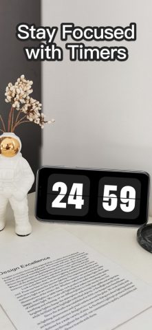 Часы Виджеты: Flip Clock — скриншот 3
