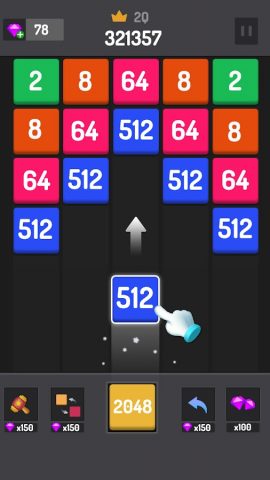 Числовые игры — 2048 Блоки — скриншот 5