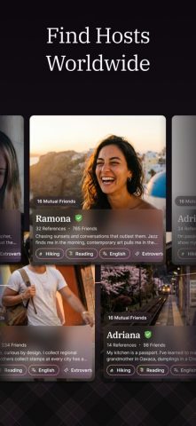 Couchsurfing Travel App — скриншот 3