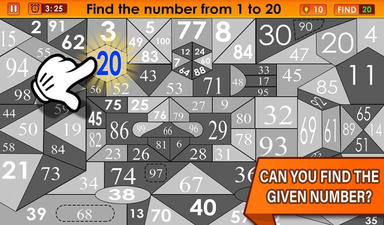 Find The Number 1 to 100 — скриншот 1