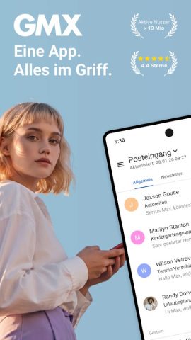 GMX — Mail, Cloud & News — скриншот 1
