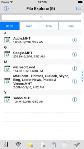 Mht Browser — скриншот 1