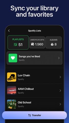 Playlist Transfer for My Music — скриншот 3