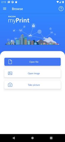 RICOH myPrint — скриншот 3