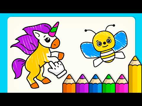Обложка трейлера Разукрашка — игры для детей