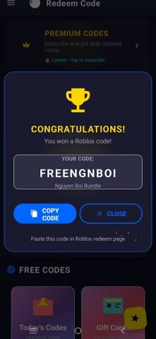 Redeem Code Roblox — скриншот 2