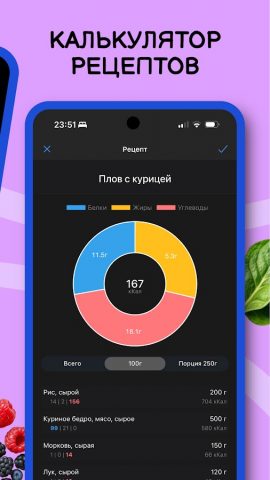 Счетчик калорий・Дневник・EatFit — скриншот 3