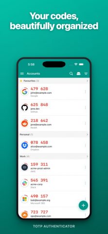 TOTP Authenticator – Fast 2FA — скриншот 1