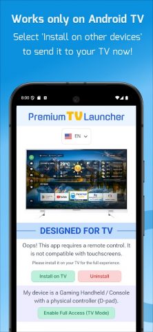 TV Launcher Premium Smart UI — скриншот 2