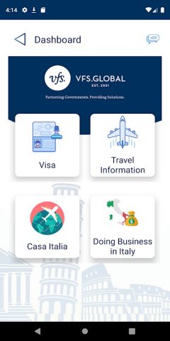 VFS Global — скриншот 3