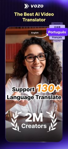 Vozo AI Video Translator & Dub — скриншот 1