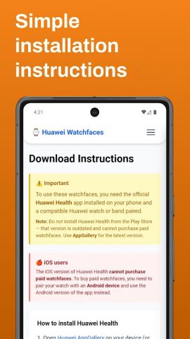 Watch faces for Huawei — скриншот 5
