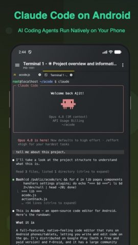 Acode — Terminal & AI Coding — скриншот 2