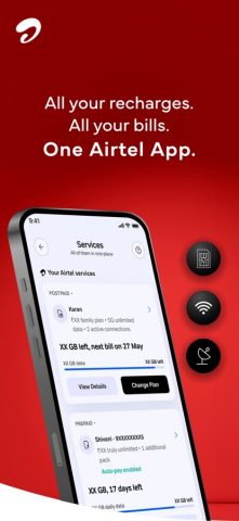Airtel App: Recharge & Bank — скриншот 1