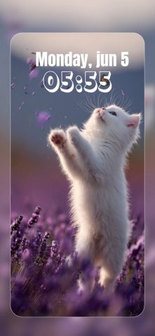 Белый Кот Крутые Обои HD — скриншот 3