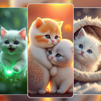 Иконка Белый Кот Крутые Обои HD