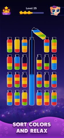 Бутылочки Пробирки. Water Sort — скриншот 1
