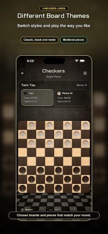 Checkers Lords: Шашки онлайн — скриншот 2