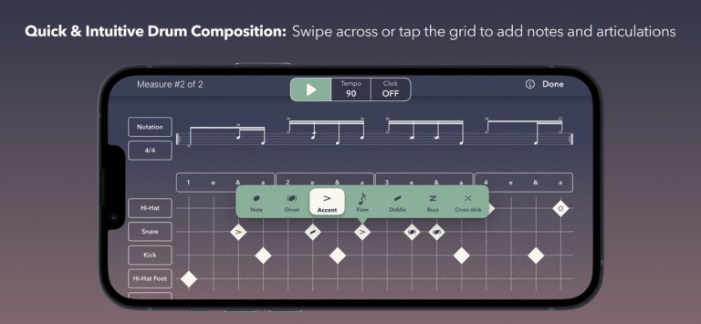 Drum Notation by Beat Note — скриншот 1