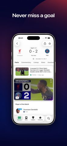 FotMob — Футбольные результаты — скриншот 5