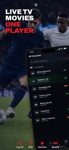 IPTV плеер M3U8 Xtream EPG M3U — скриншот 1