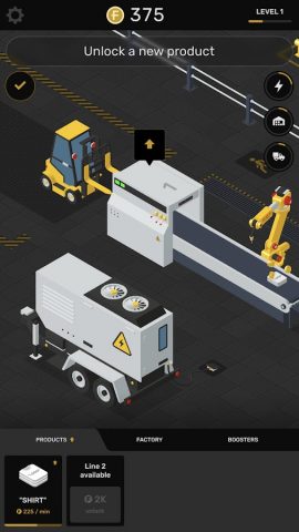 Idle Factory: Симулятор завода — скриншот 1