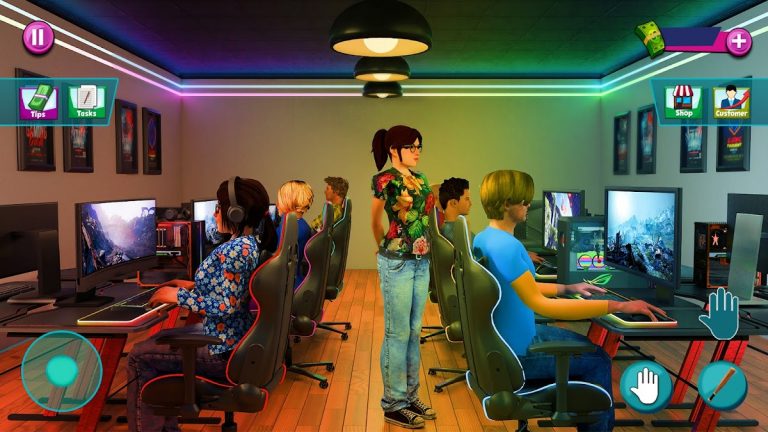 Internet Games Cafe Simulator — скриншот 1