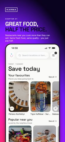 Karma — Save food with a tap — скриншот 1