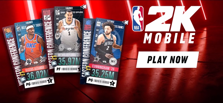 Обложка трейлера NBA 2K Mobile Basketball Game