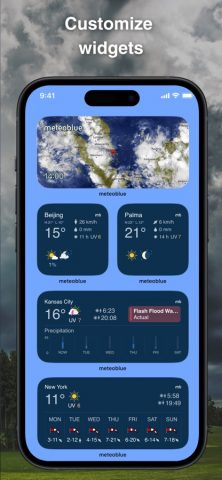 Погода и радар дождя meteoblue — скриншот 4