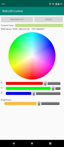RGB LED Control — скриншот 1
