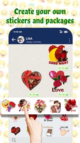 TextSticker for WAStickerApps — скриншот 1