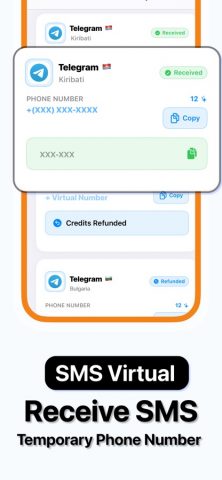 Виртуальный SMS Номер SafeSim — скриншот 2