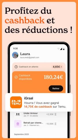 iGraal-Cashback & Codes Promos — скриншот 1