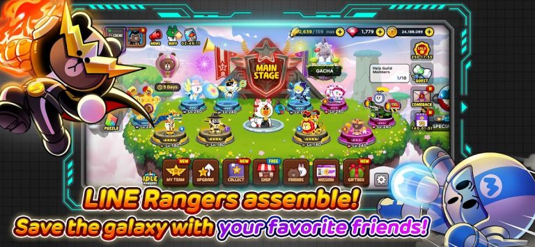 LINE Rangers: Brown-Cony Wars! — скриншот 4